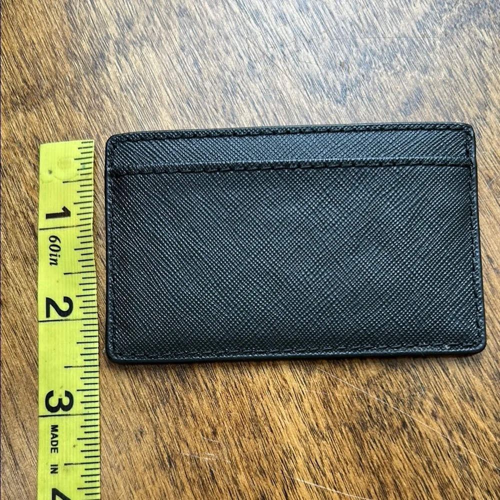 Michael Kors Black Saffiano Card Holder - Picture 6 of 11